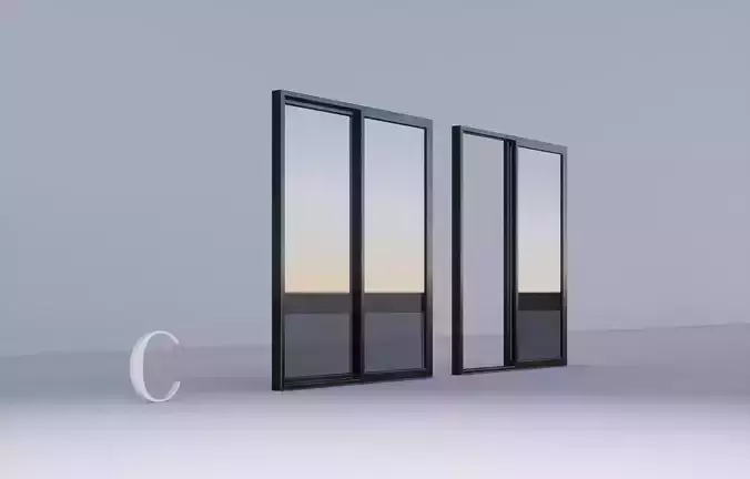 Sliding Metal Door - C