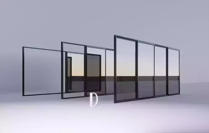 Sliding Metal Door - D
