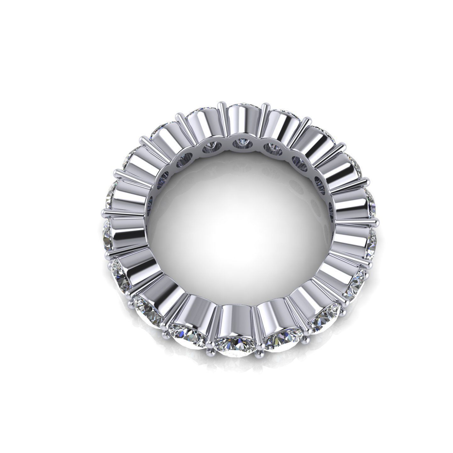 Precious Round Bend Ring 3D print model_2