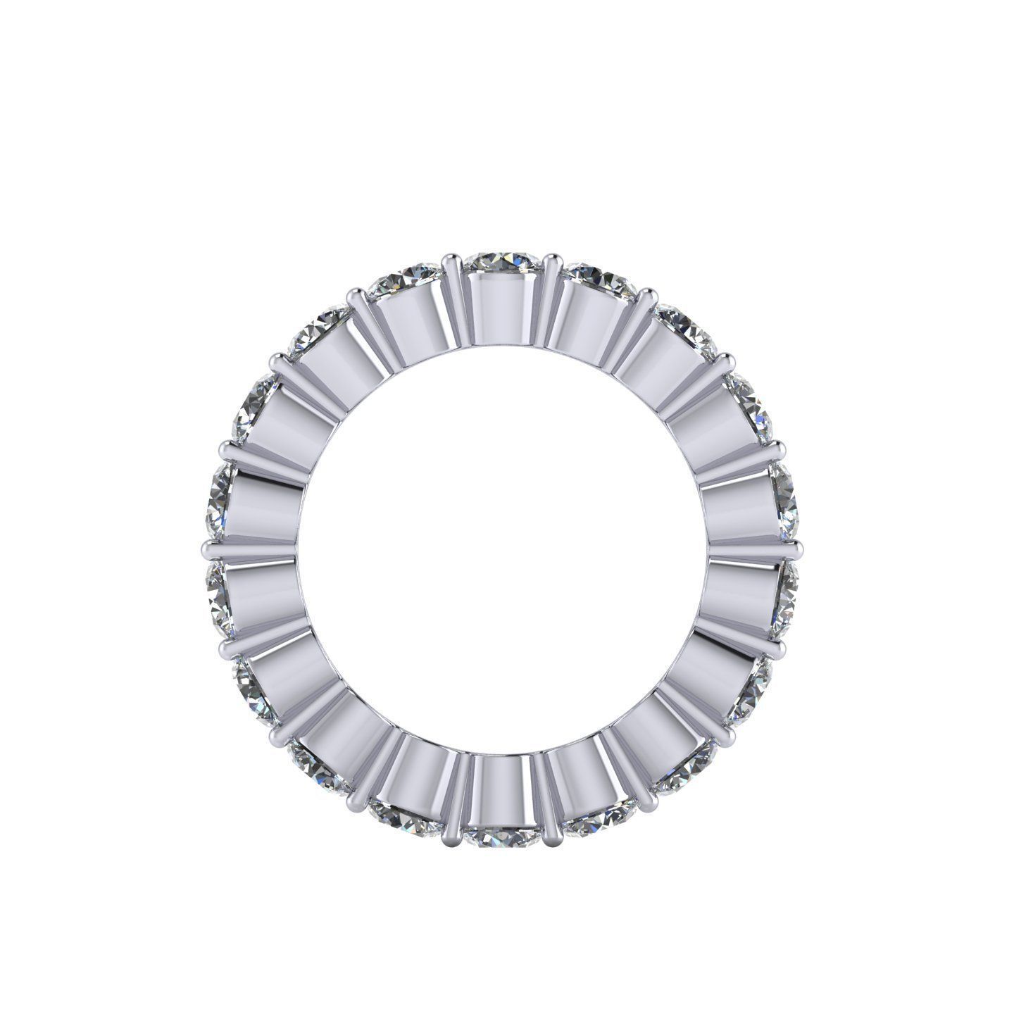 Precious Round Bend Ring 3D print model_1