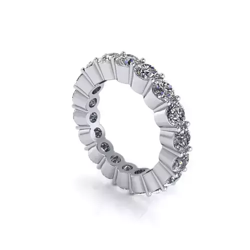 Precious Round Bend Ring 3D print model