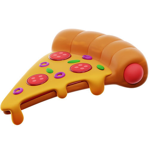 Food Icon Pack 3D Model Low-poly 3D model 5