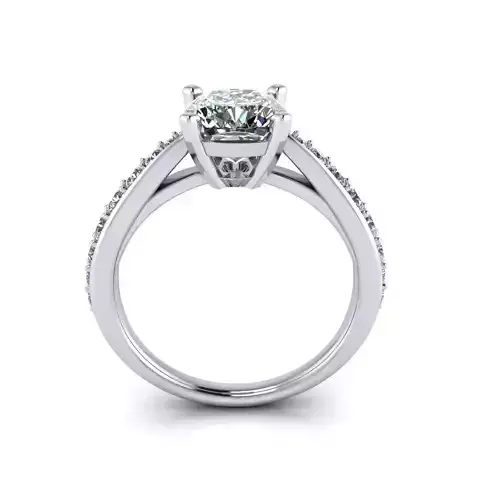 Round Side Diamond Ring