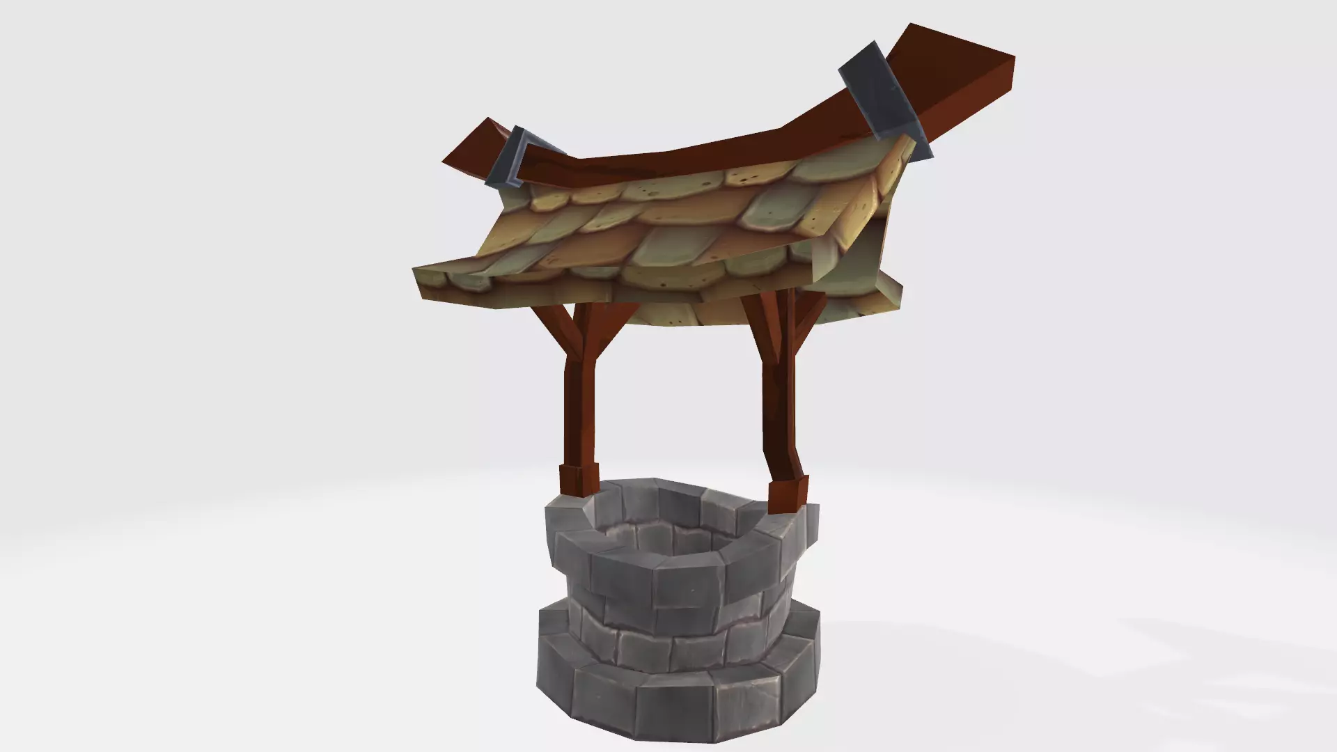 Well cartoon Free 3D model
