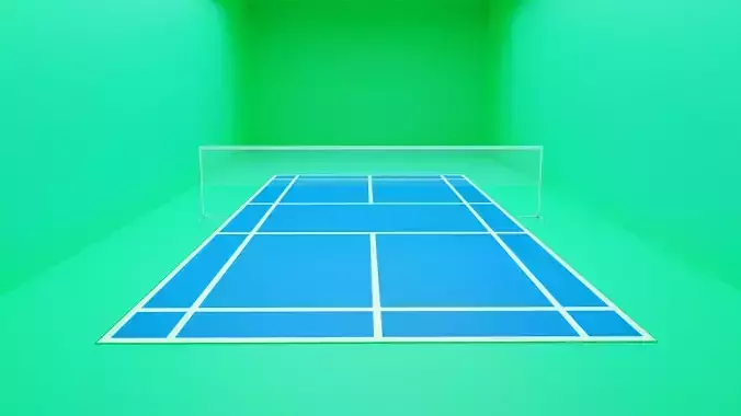 Badminton Court 3D model