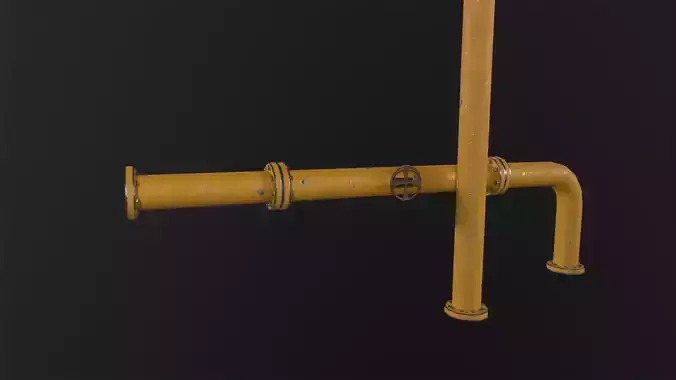 Rusty Pipes 3D Model
