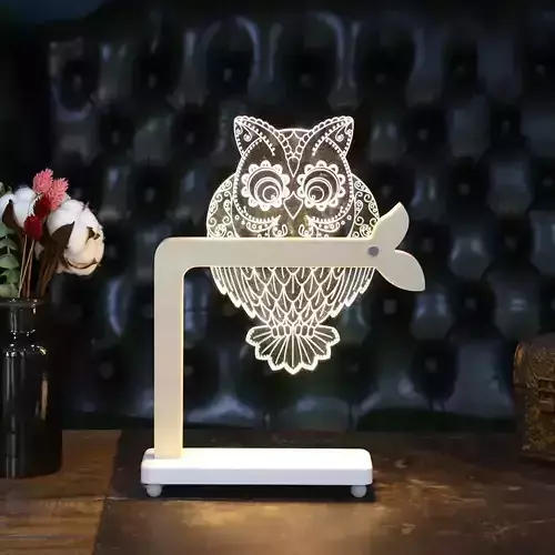 LED Acrylic Mood Light Owl
