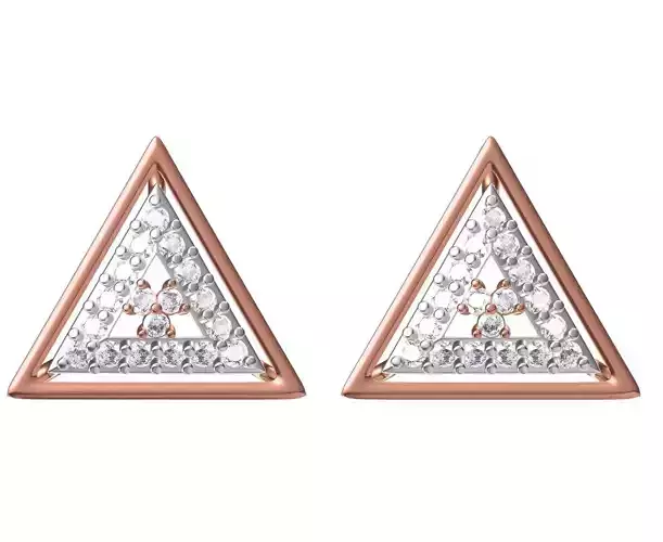 Women Diamond Earrings STL FBX JCD Details