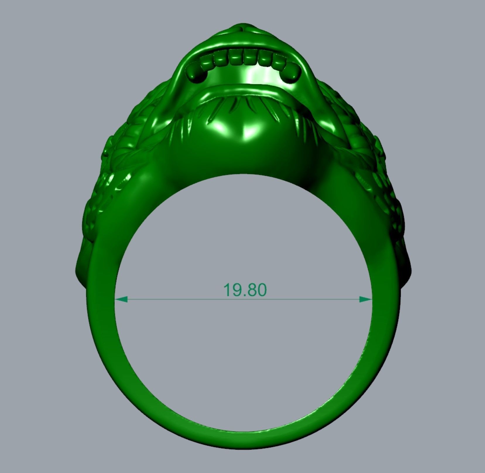 Hanuman Ring 3D print model_8