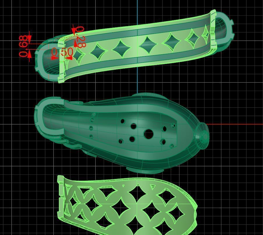 Enamel snake ring 3D print model 3D print model_12