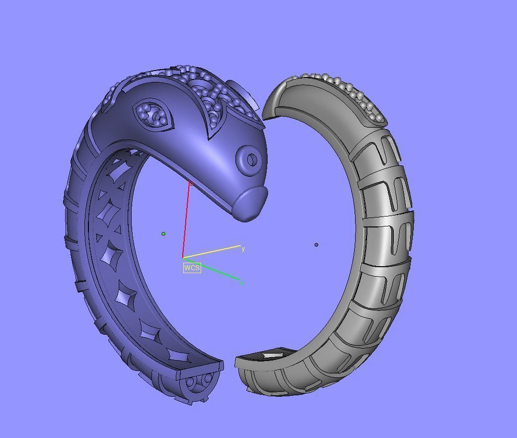 Enamel snake ring 3D print model 3D print model_18