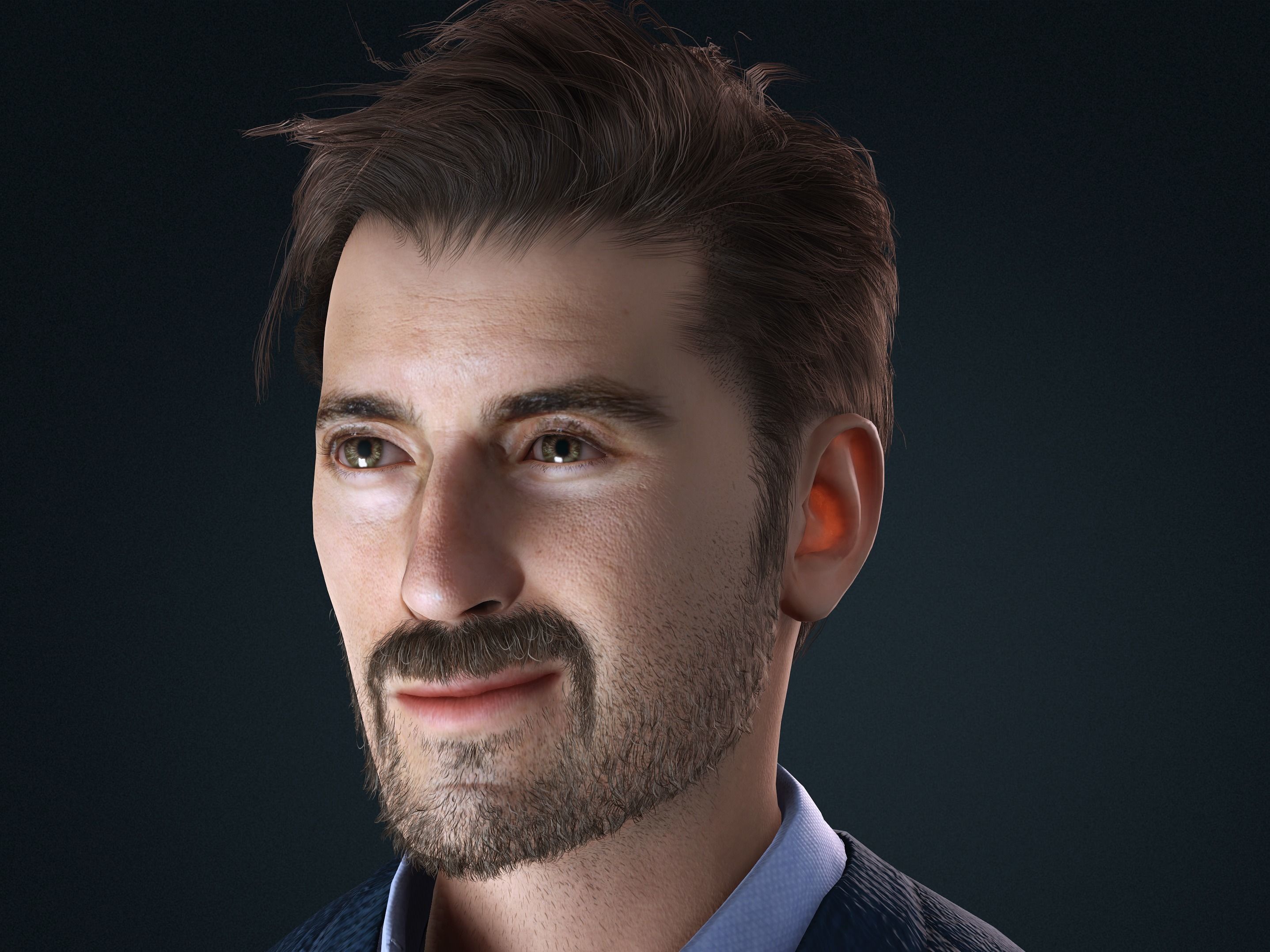 Russ-Male Character Low-poly 3D model_12