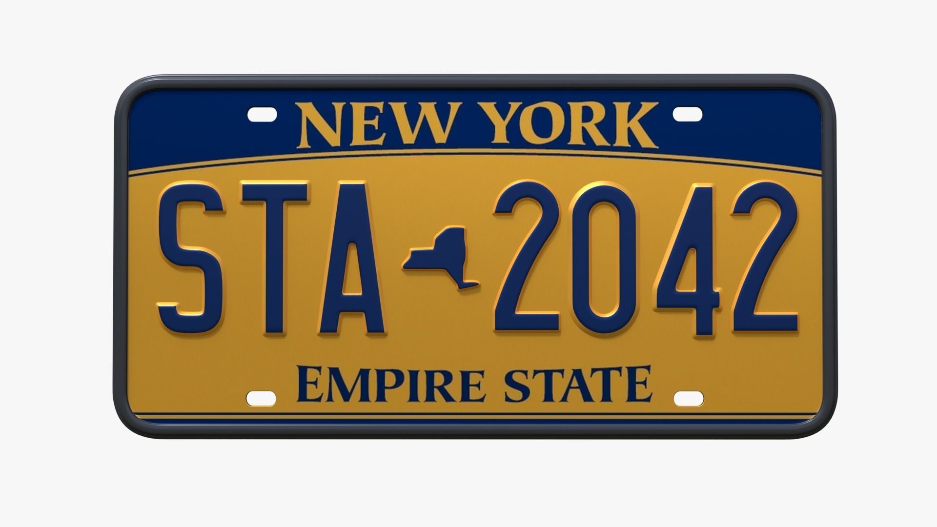 License Plate USA 3D model | CGTrader