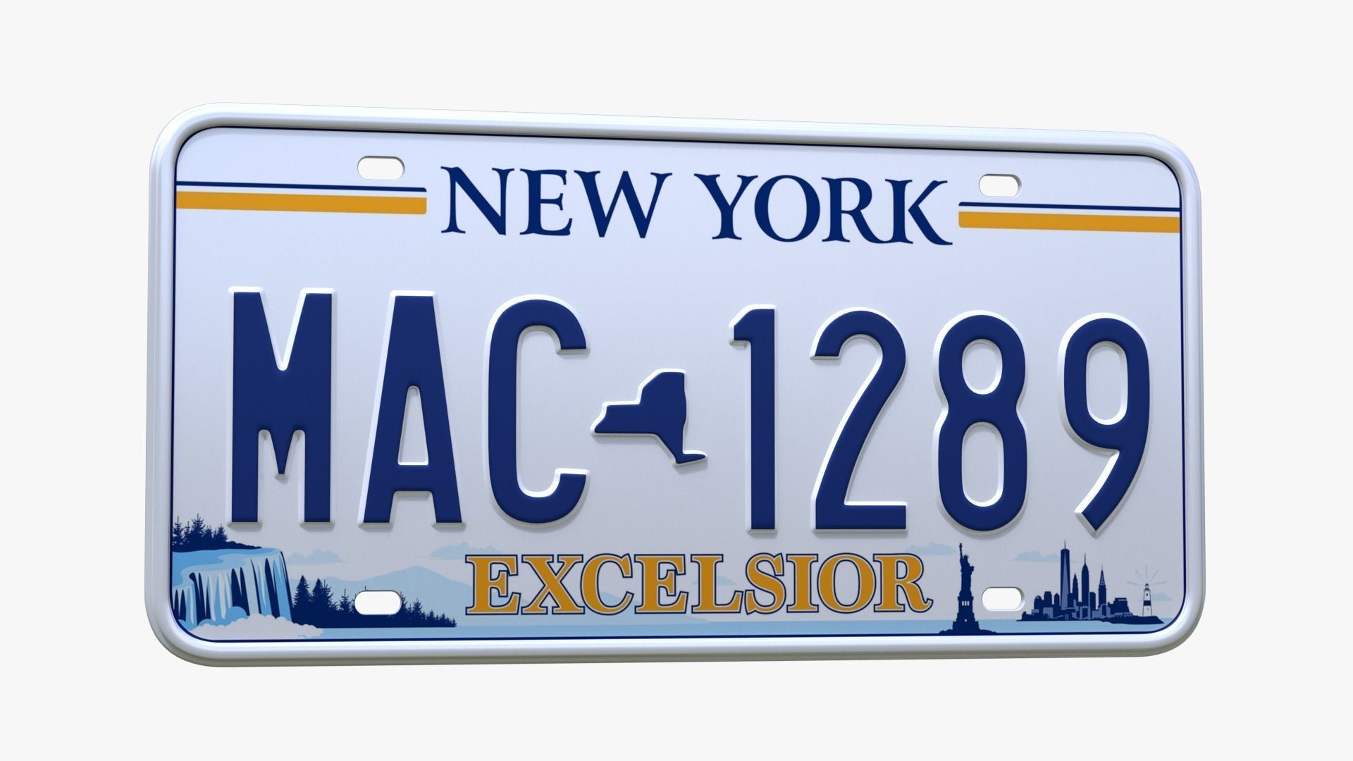 License Plate USA 3D model | CGTrader