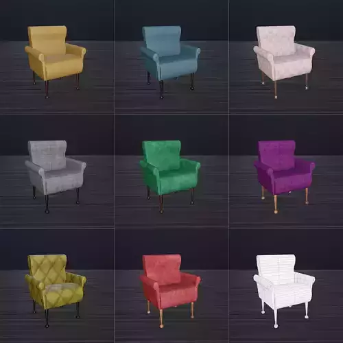 Chair low-poly 
