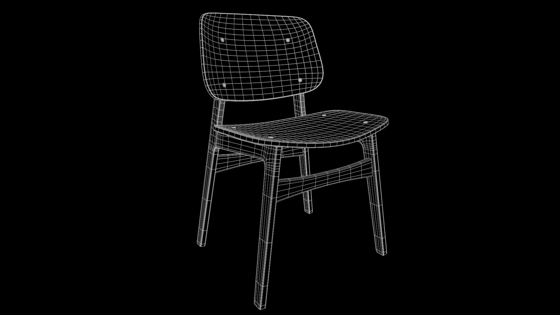 Free Chair Game Ready - Low Poly 3D Model - Old Chair 3D Low-poly 3D model_4
