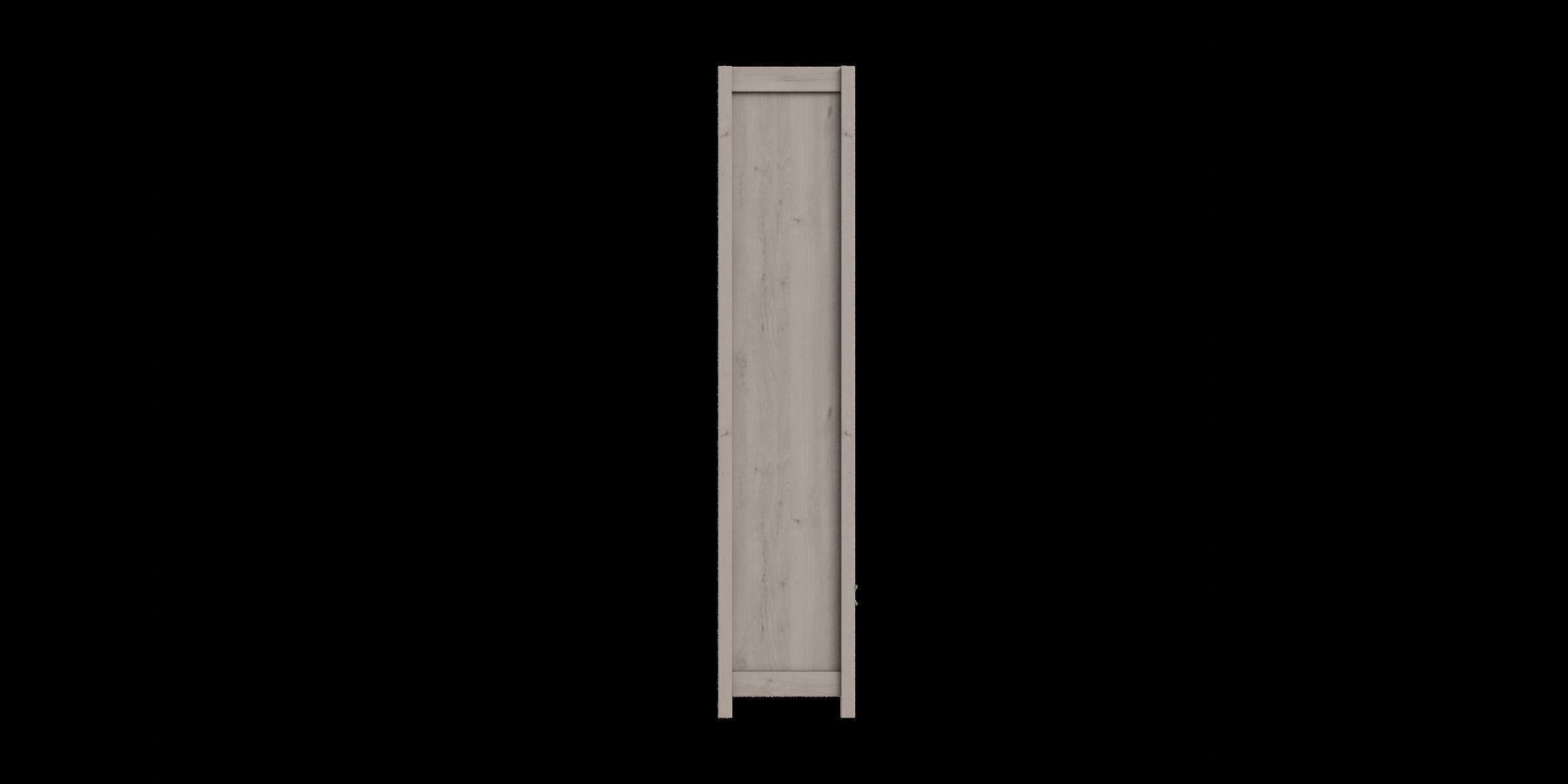 Light Gray Wooden Shelf Storage Low-poly 3D model_5