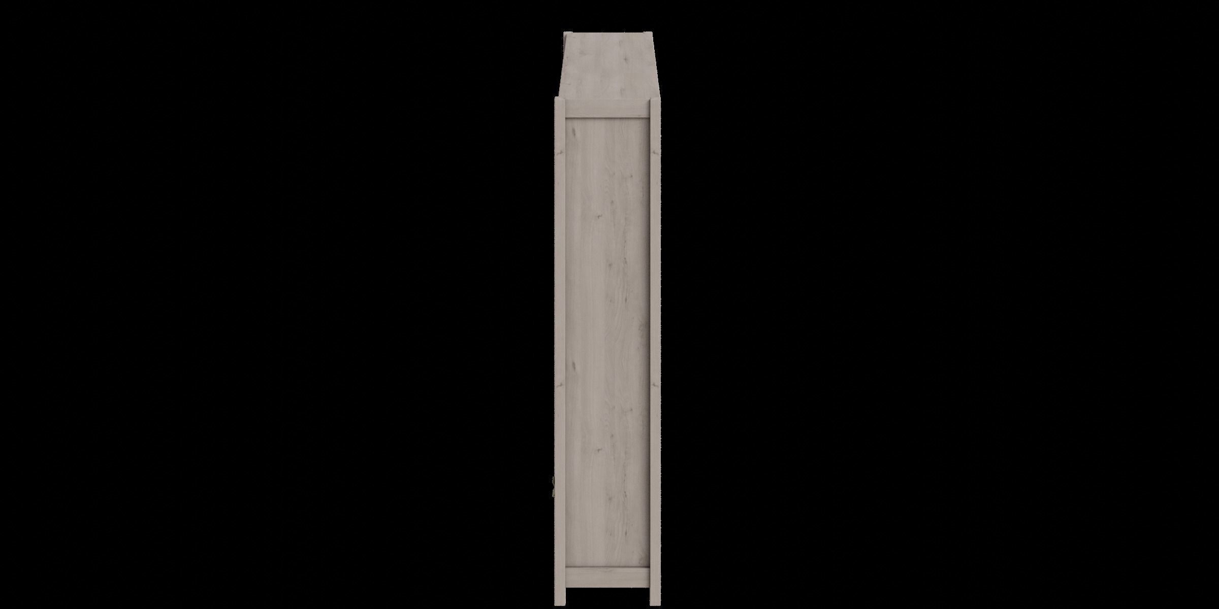 Light Gray Wooden Shelf Storage Low-poly 3D model_11