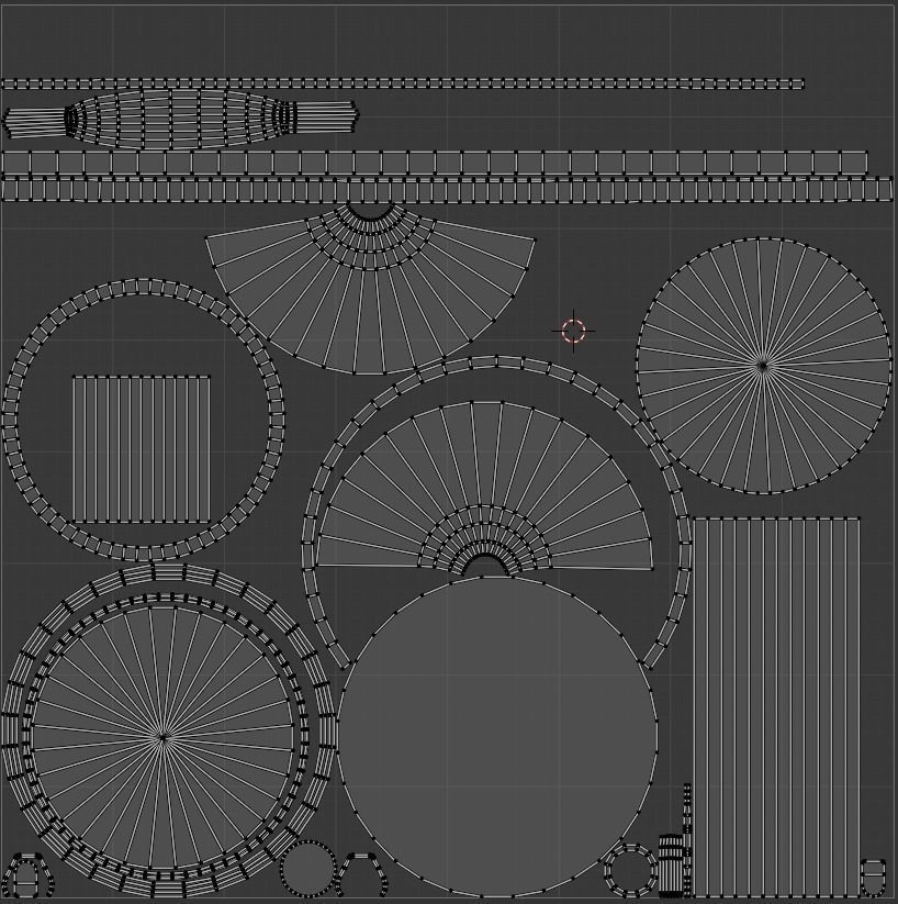 Bar Stool Low-poly 3D model_2