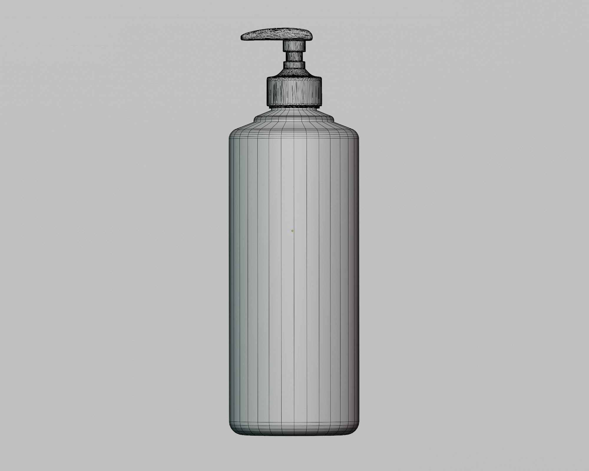 Lotion bottle Low-poly 3D model_4