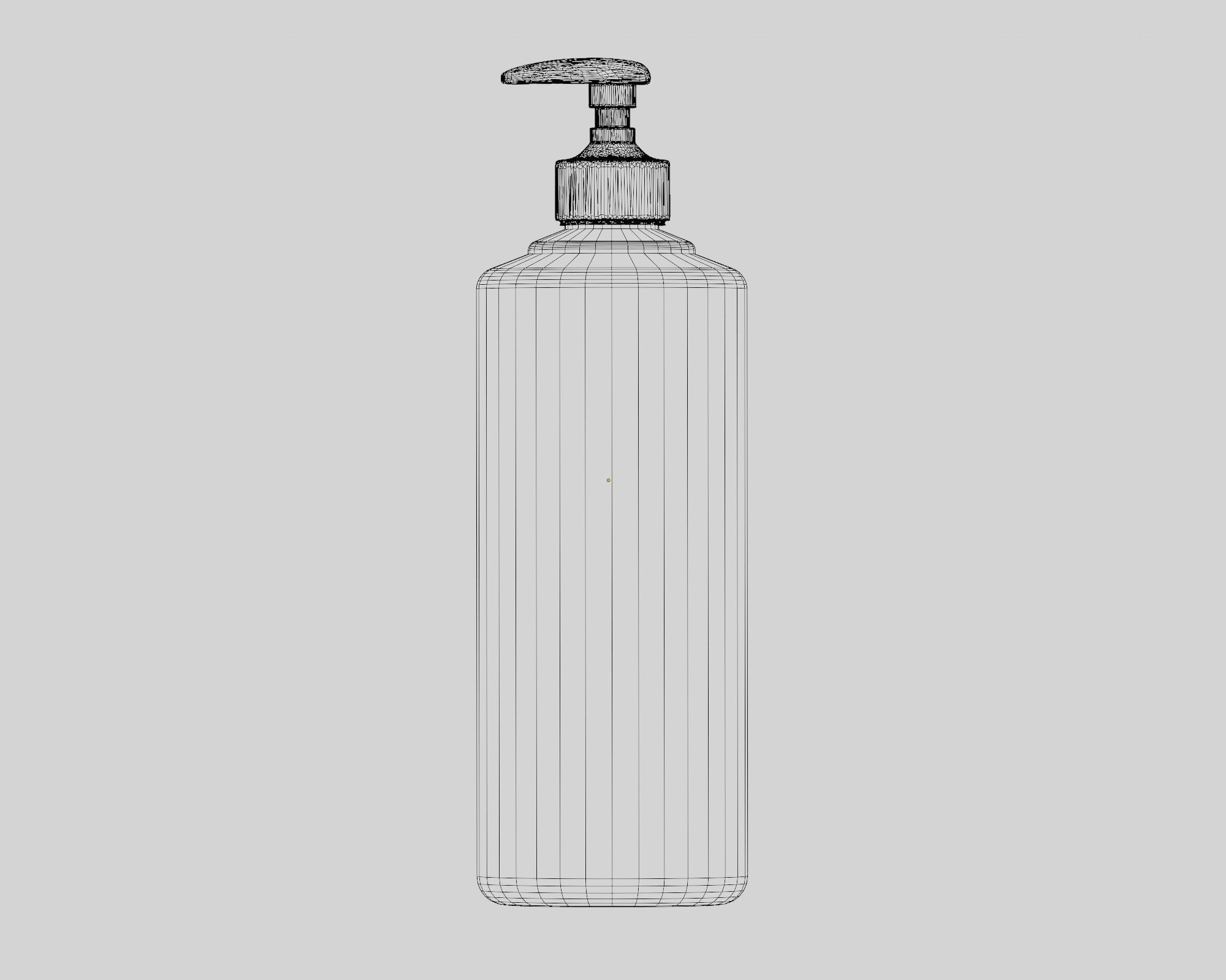 Lotion bottle Low-poly 3D model_5