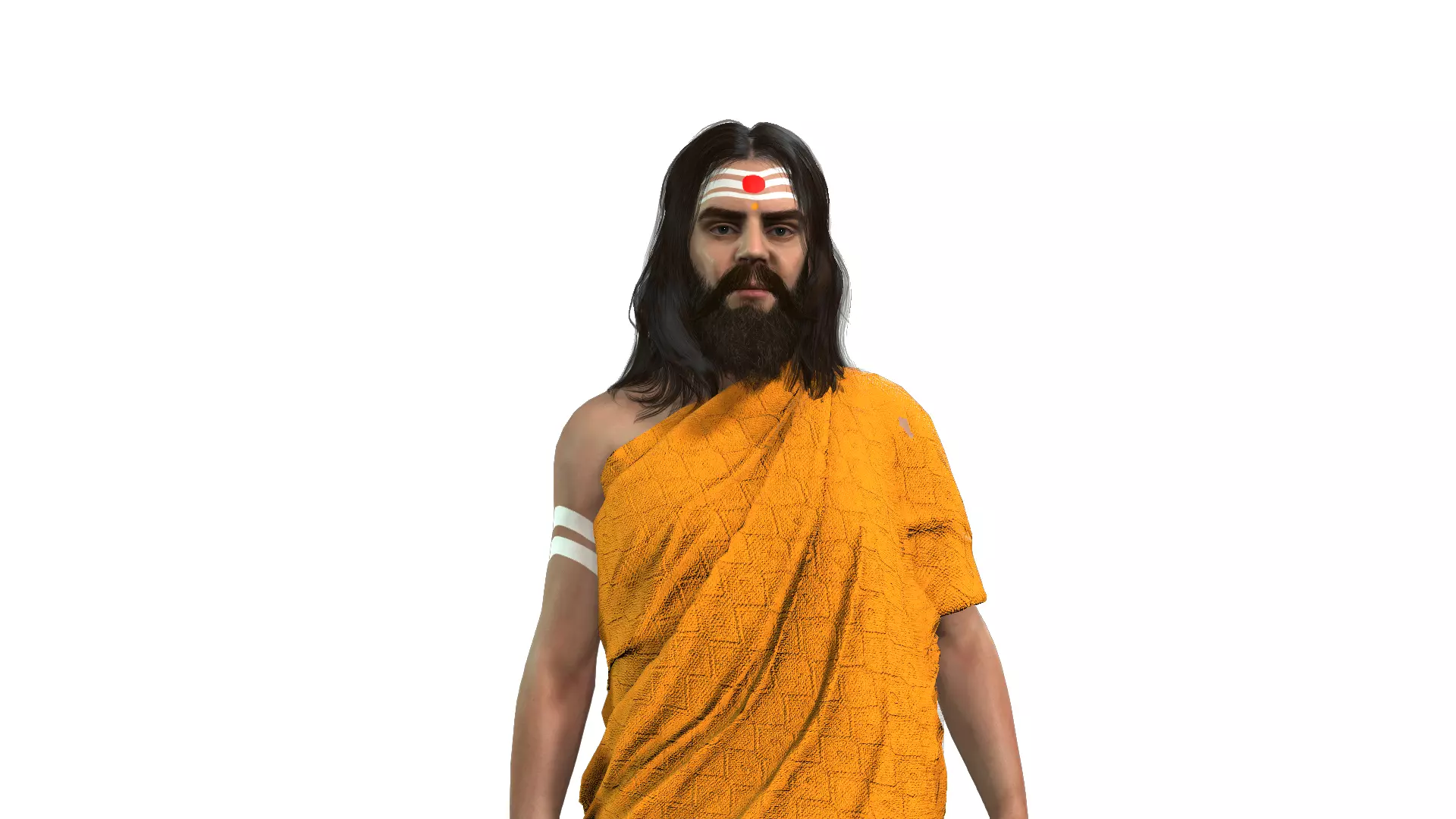Sadhu Indian charachter 3D model