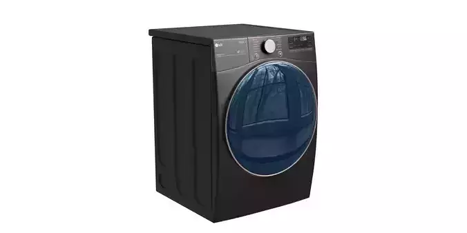 Black Front Load Sensor Dry Washing Machine