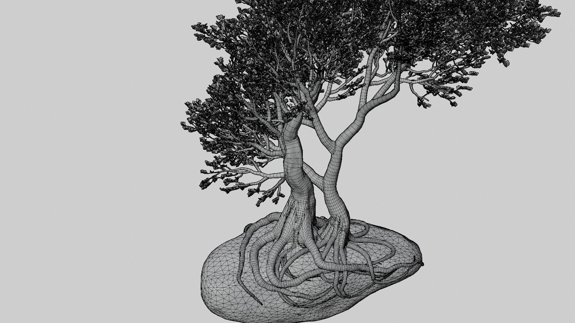 Stylized tree model 3D model_2
