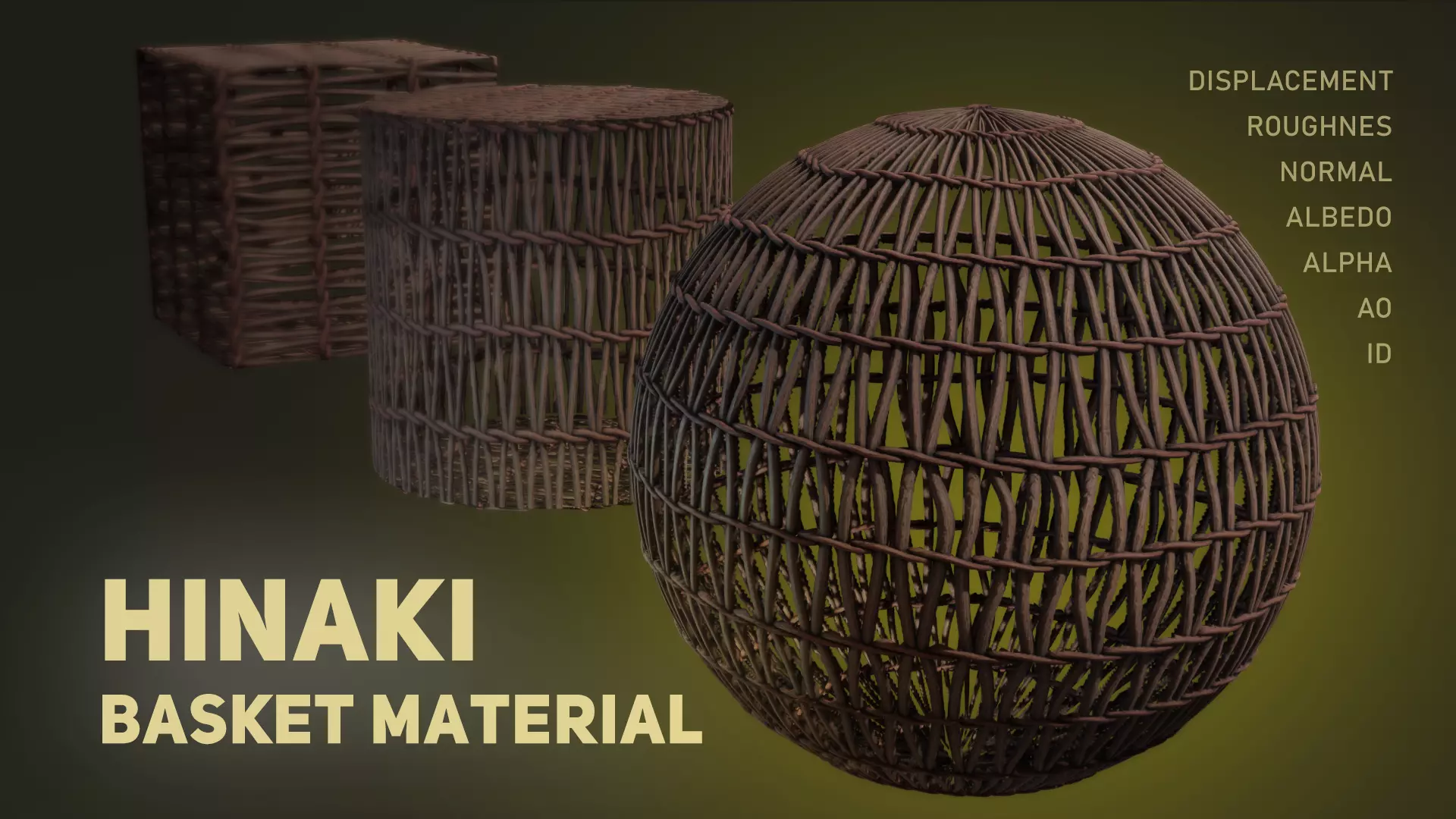 Hinaki basket material Texture
