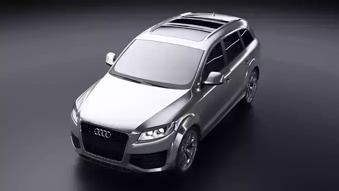 Audi Q7 2010 Low-poly 3D model