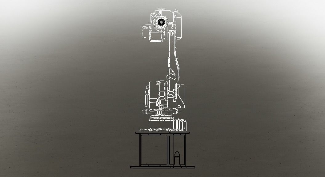 Nachi MC50 Robot W Stand Free 3D model_18