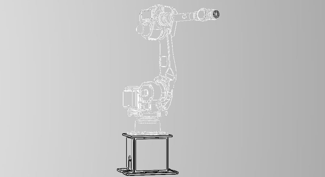 Nachi MC50 Robot W Stand Free 3D model_30