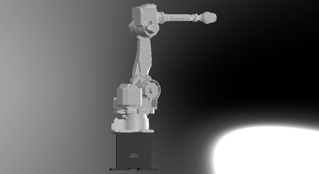Nachi MC50 Robot W Stand Free 3D model_9