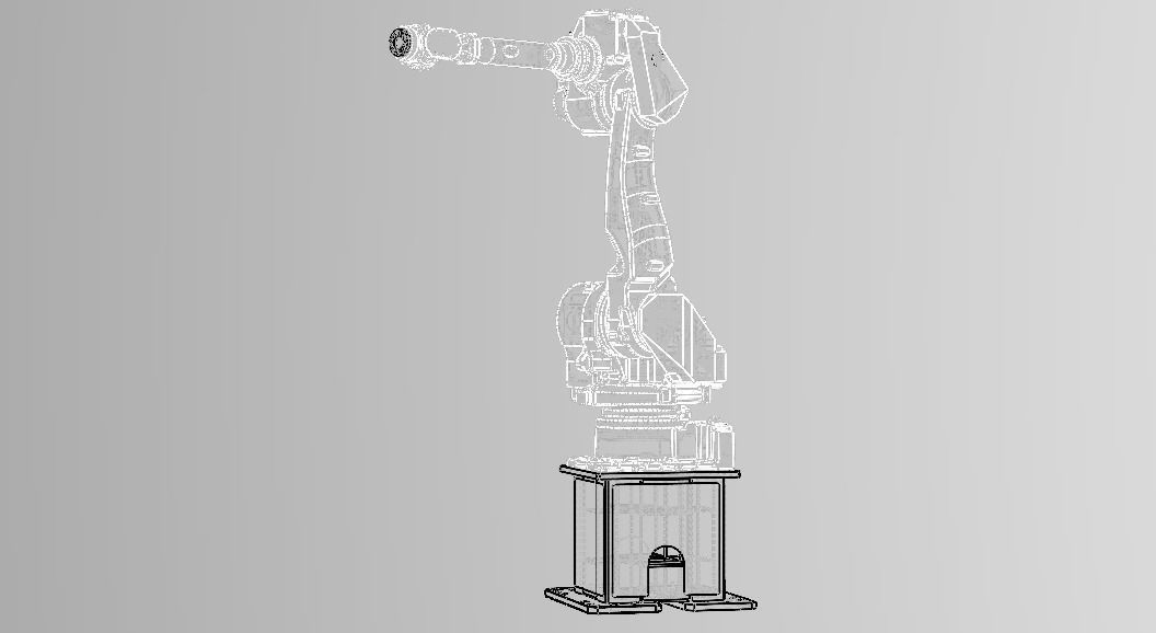 Nachi MC50 Robot W Stand Free 3D model_27
