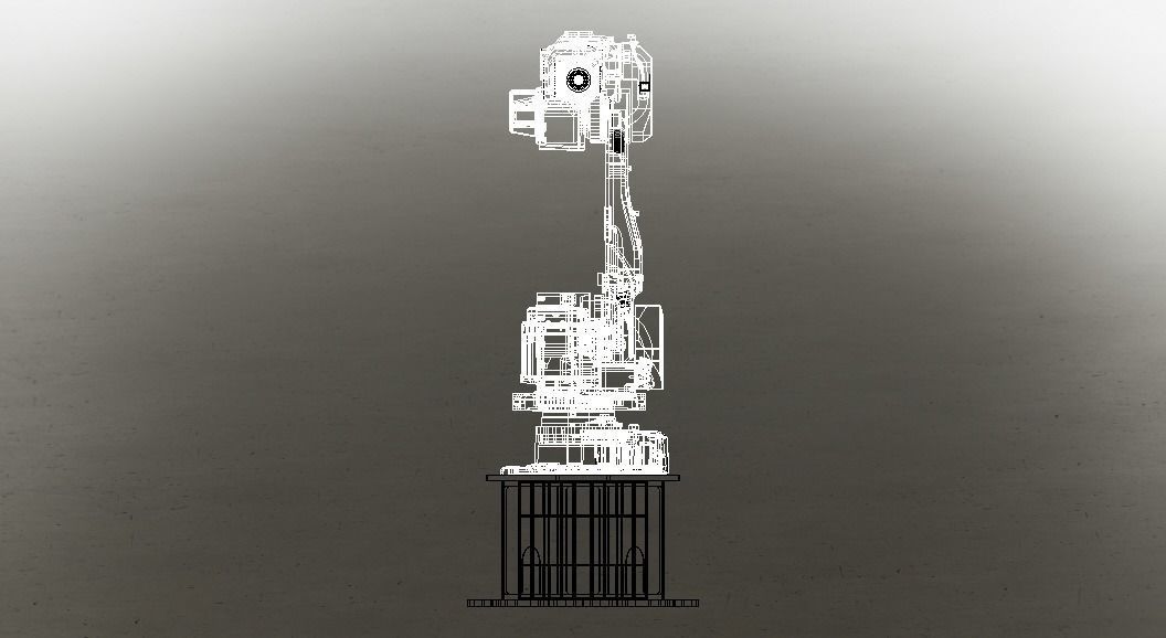 Nachi MC50 Robot W Stand Free 3D model_20