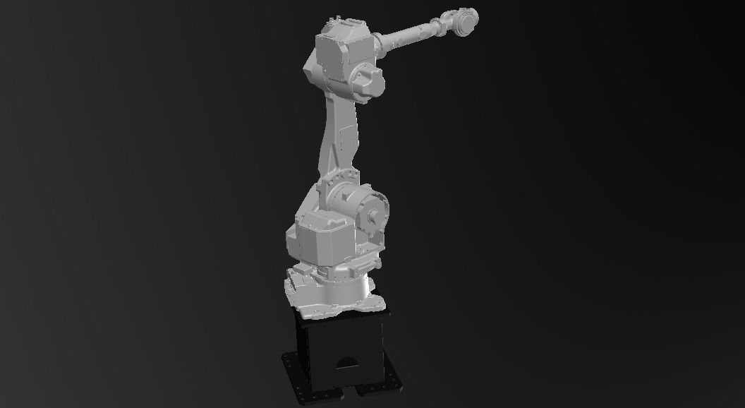Nachi MC50 Robot W Stand Free 3D model_5