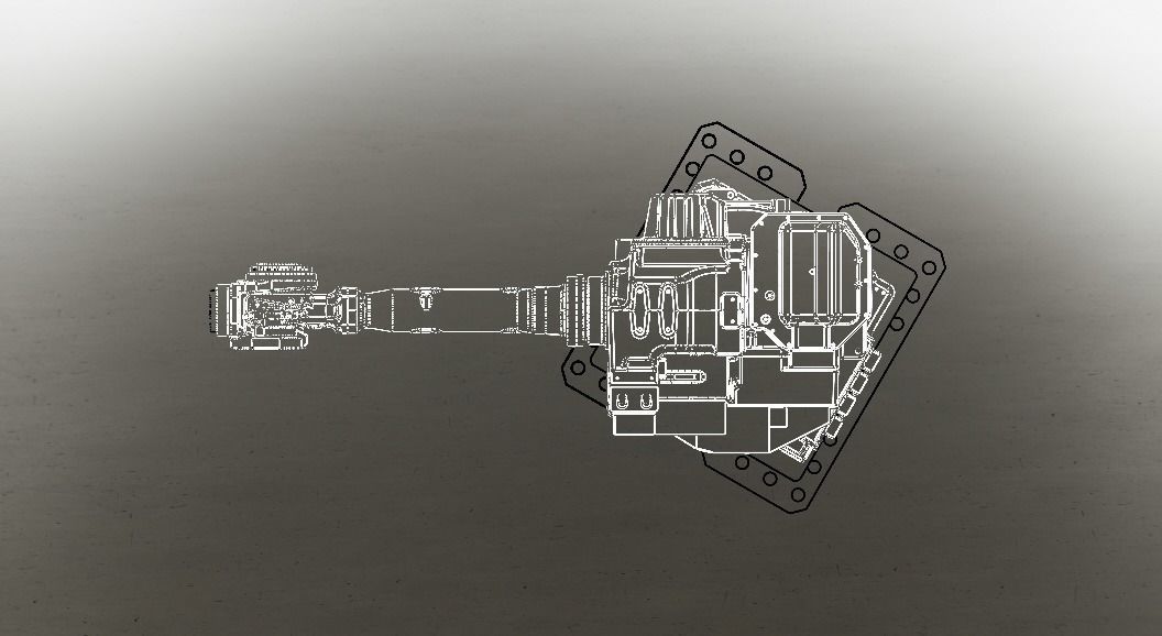 Nachi MC50 Robot W Stand Free 3D model_10