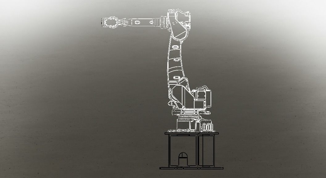 Nachi MC50 Robot W Stand Free 3D model_14