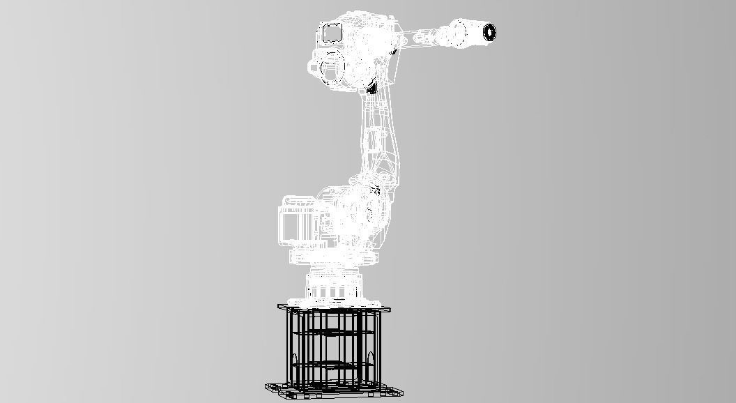 Nachi MC50 Robot W Stand Free 3D model_32