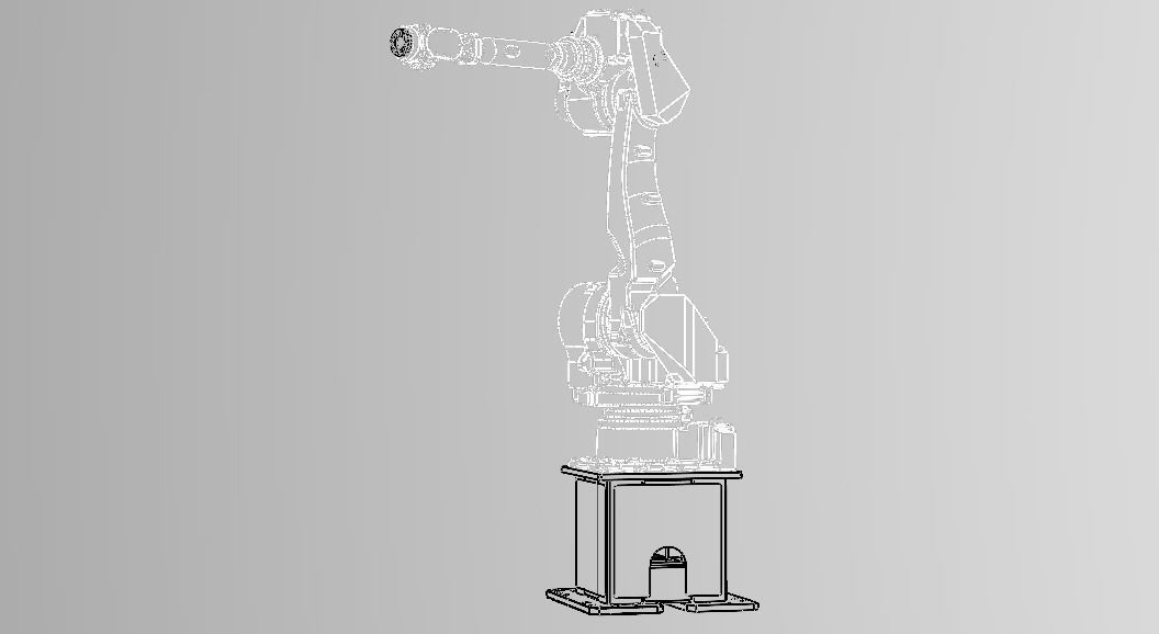 Nachi MC50 Robot W Stand Free 3D model_26