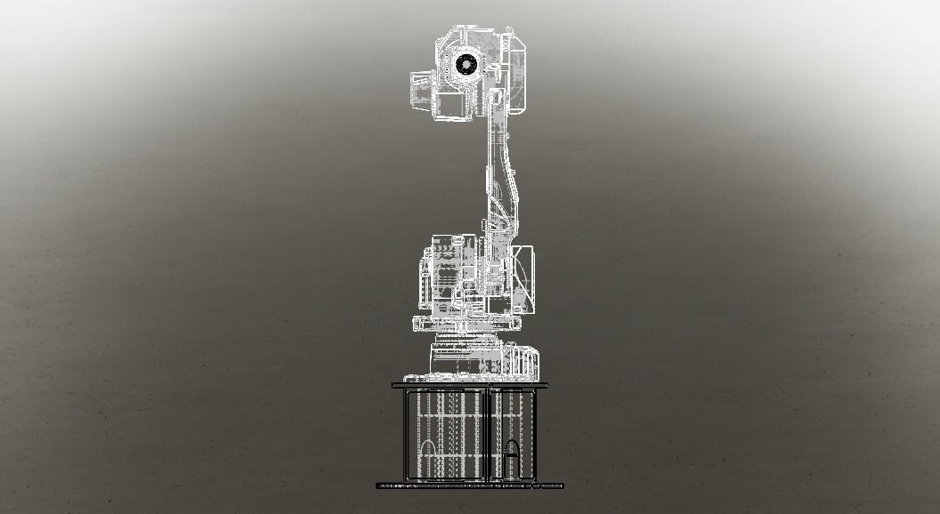 Nachi MC50 Robot W Stand Free 3D model_19