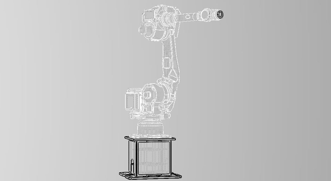 Nachi MC50 Robot W Stand Free 3D model_31