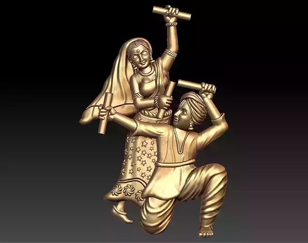DHANDIYA DANCE PENDENT 3D print model