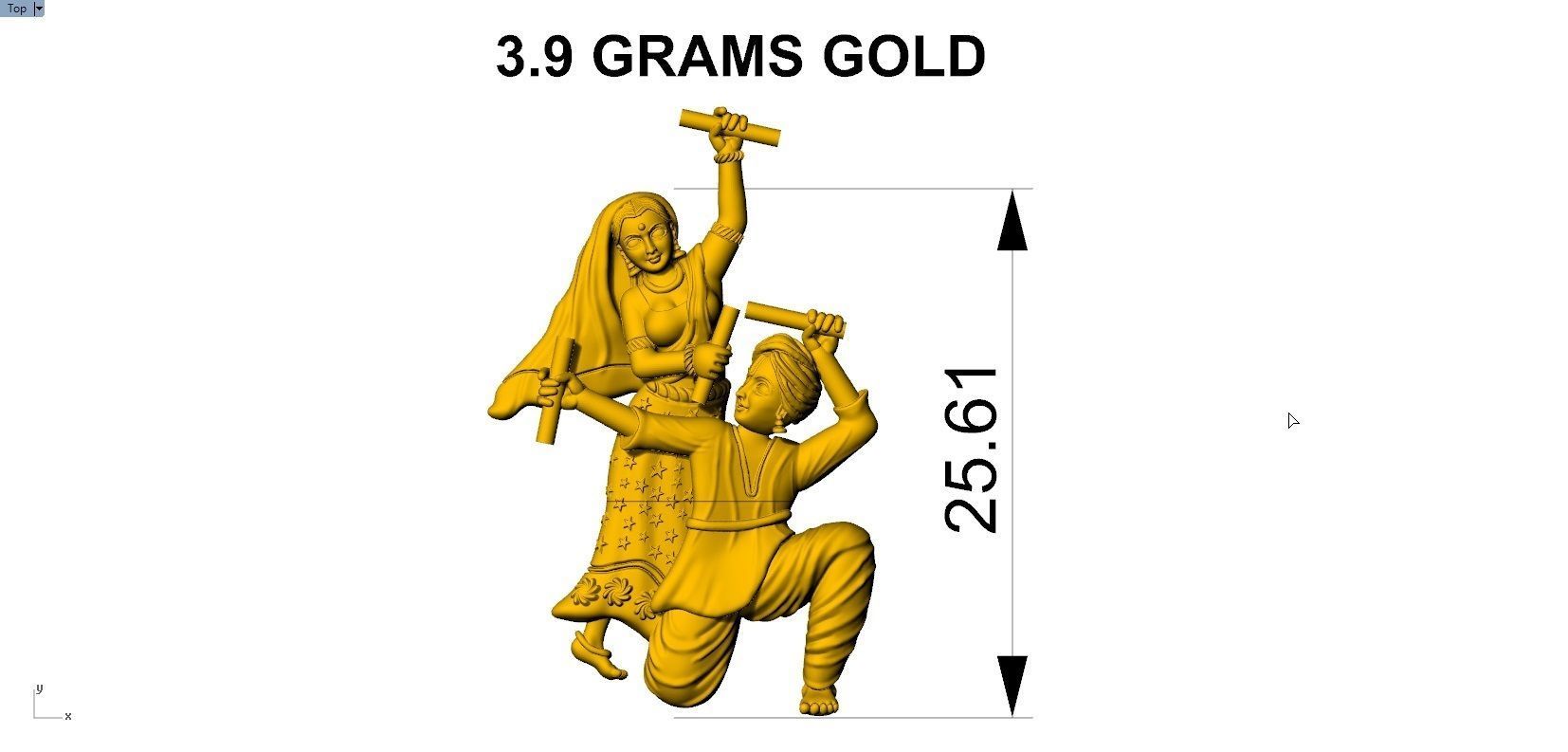 DHANDIYA DANCE PENDENT 3D print model_9