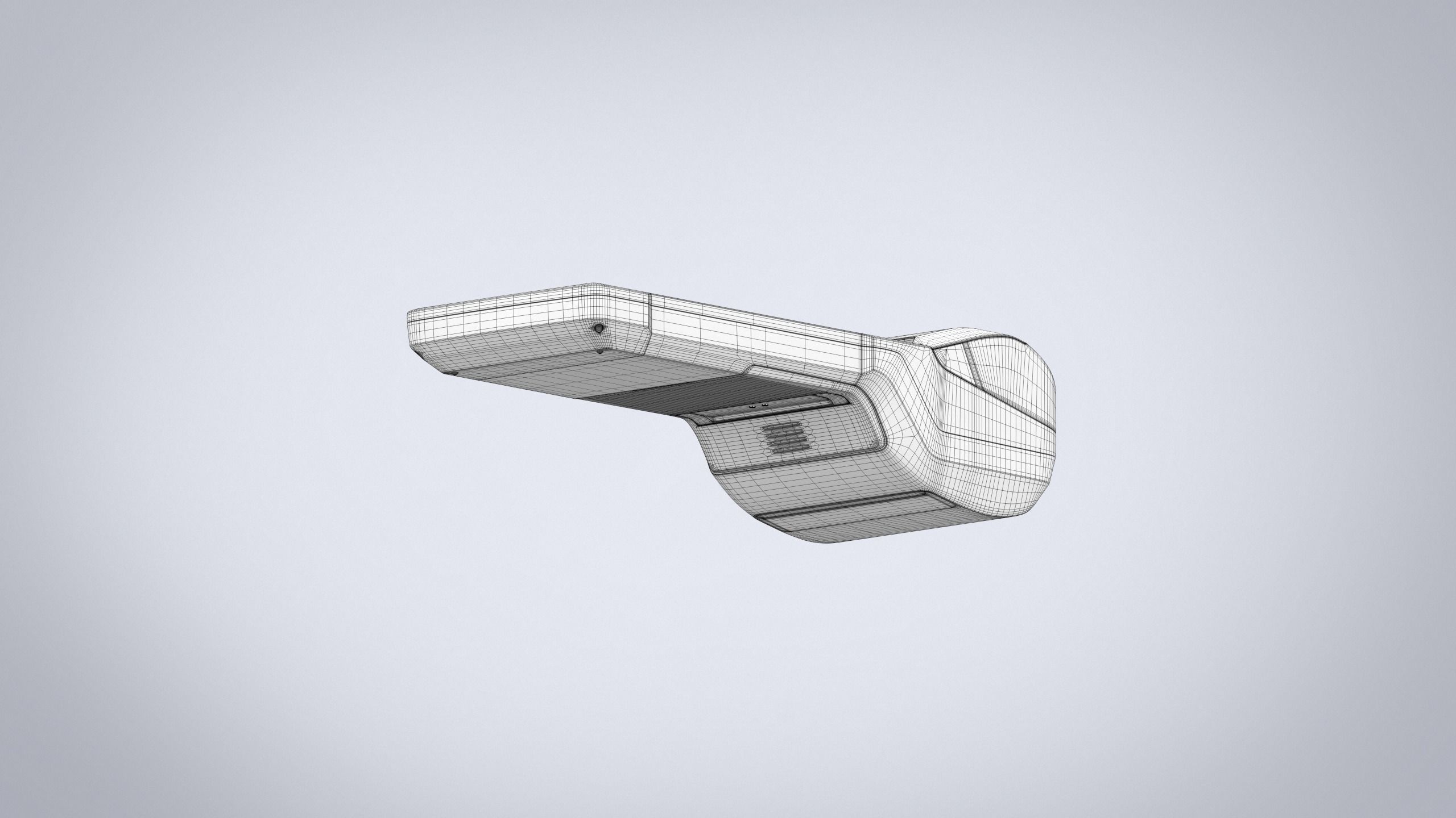Card terminal POS sunmi v2 display  HD 3D model Low-poly 3D model_19