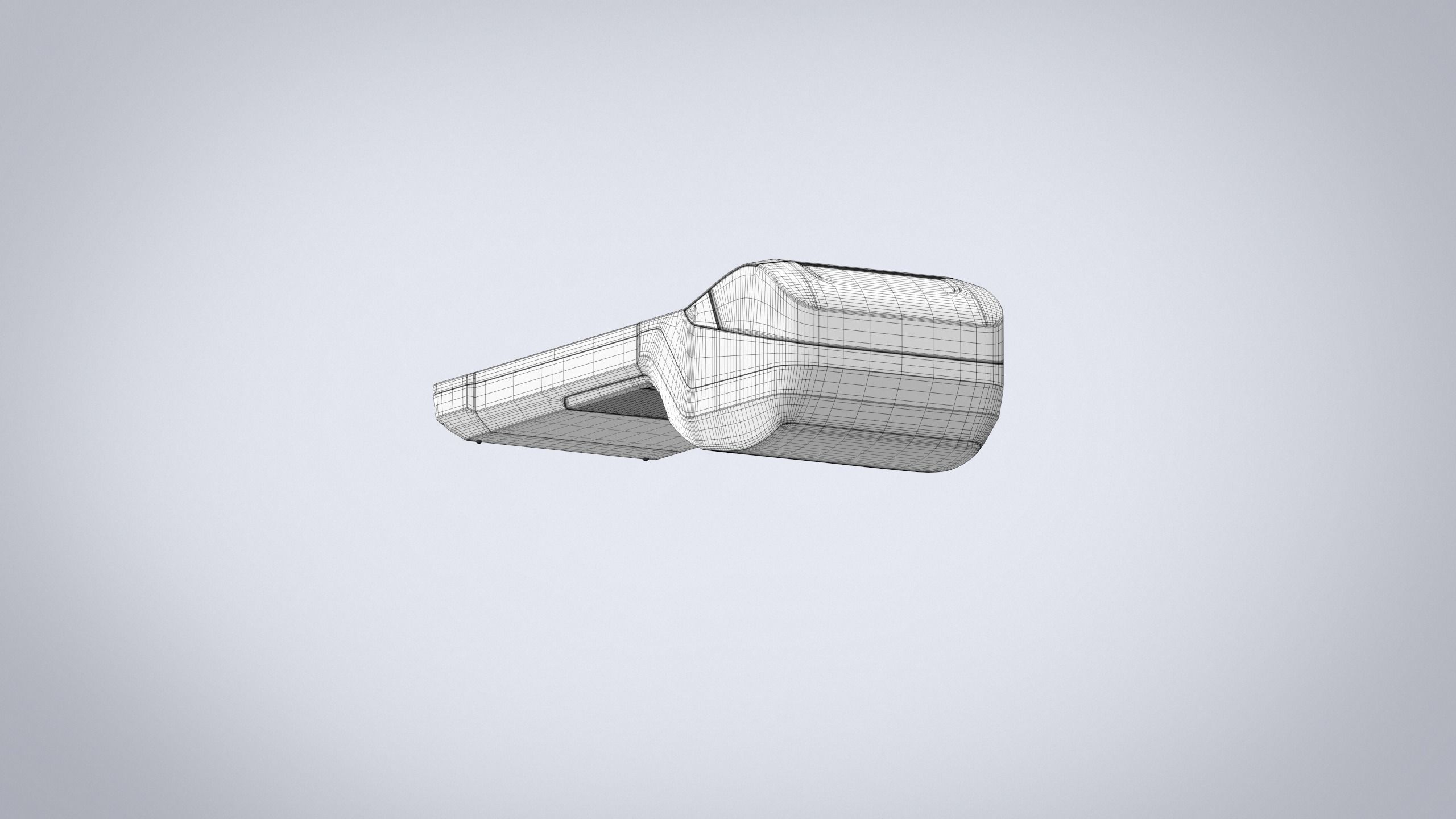 Card terminal POS sunmi v2 display  HD 3D model Low-poly 3D model_15