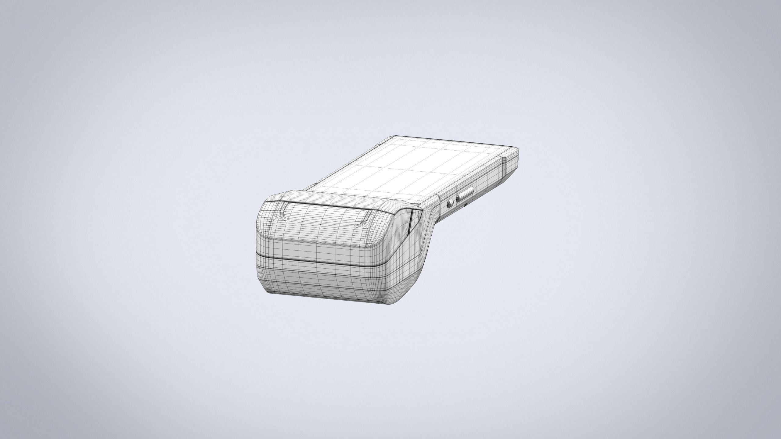 Card terminal POS sunmi v2 display  HD 3D model Low-poly 3D model_17