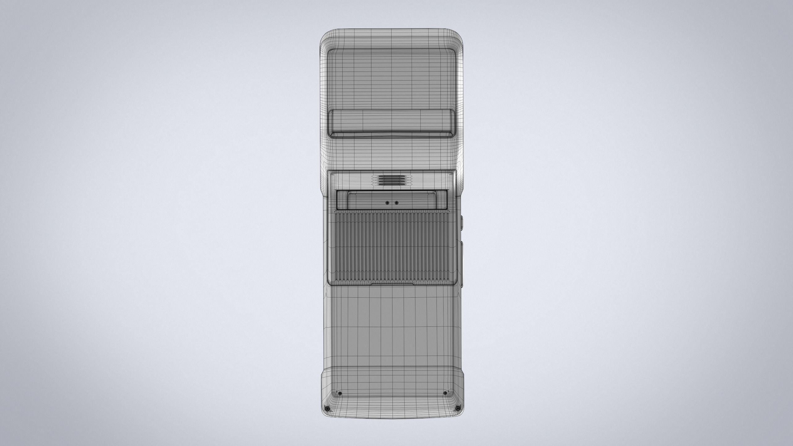 Card terminal POS sunmi v2 display  HD 3D model Low-poly 3D model_18