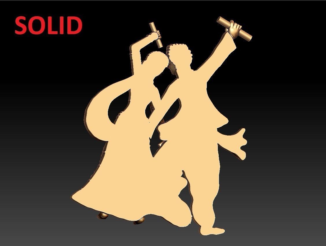 DHANDIYA DANCE PENDENT 3D print model_4