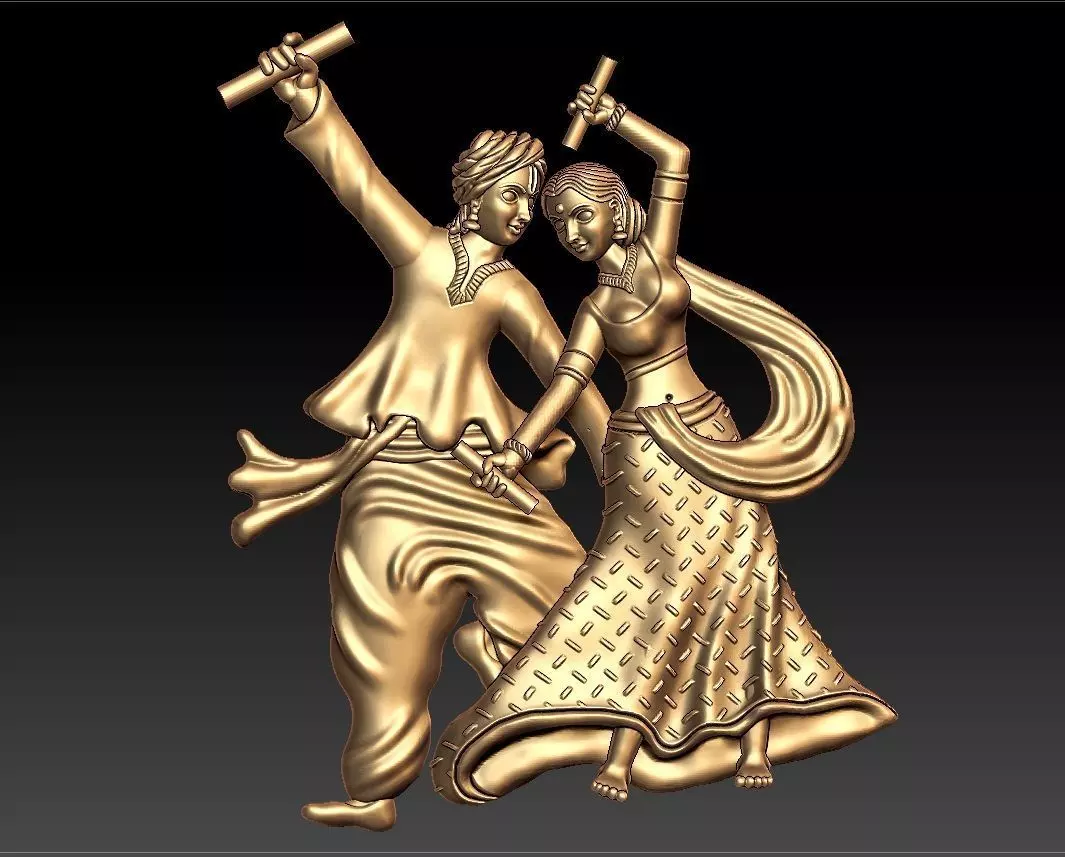 DHANDIYA DANCE PENDENT 3D print model_0